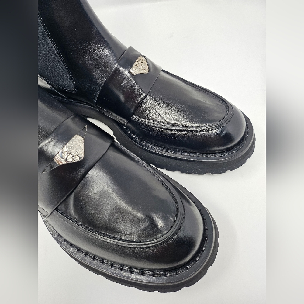Alexander McQueen Black Leather Boots - Picture 13 of 16